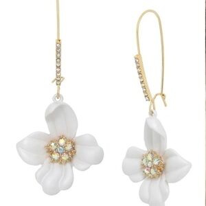 Betsey Johnson Flower Dangle Earrings